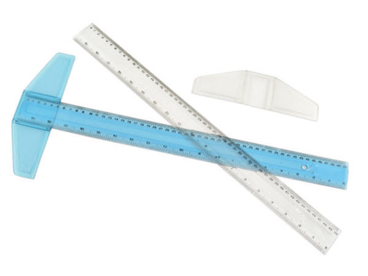 Smart T-linjal – 50 cm | 2-i-1 løsning