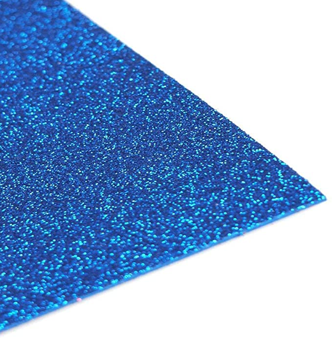 Glitterfoam blå A4