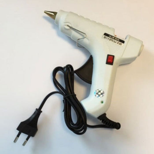 Limpistol 110/240v 40w  med på/av knapp med lys. Metalltupp.