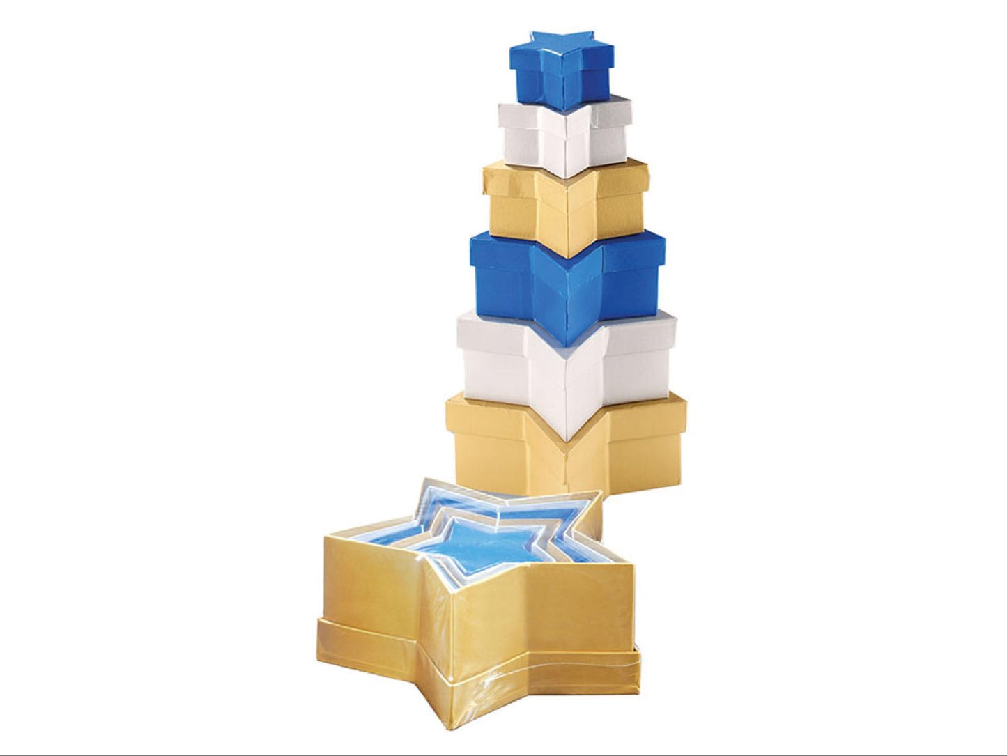 Gaveesker stjerneformet  6 stk pr sett