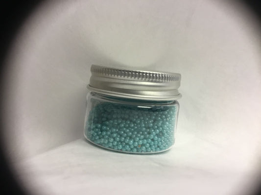 Turkis mini perler/beads strøssel