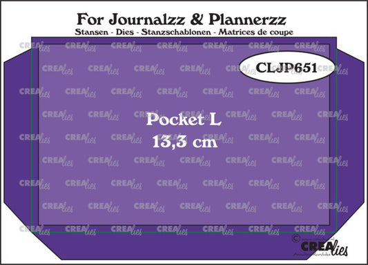 Crealies for journal - planner - album pocket L 13,3cm