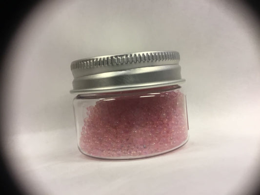 Rosa mini perler/beads strøssel