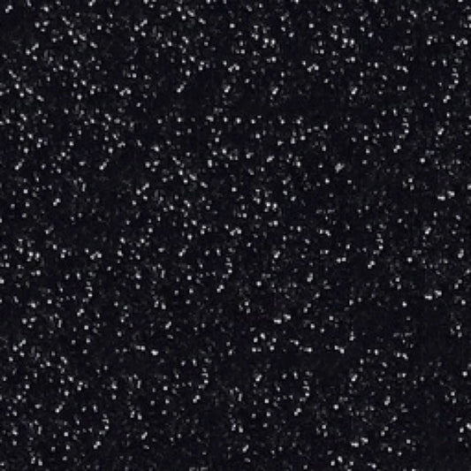 Glitterfoam svart ,  selvklebende . A4