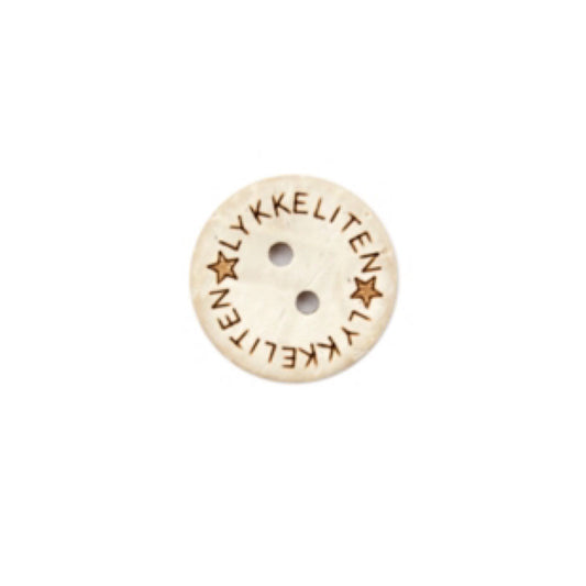 Knapp - «Lykkeliten⭐️» 18mm, tre