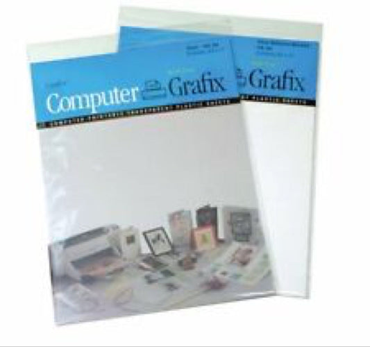 Computer- printable transparent plastic sheets 6 stk ark i pk