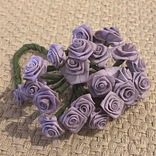 Hogi blomster roser lys lilla, Ø ca 10mm. 24 stk pr pk