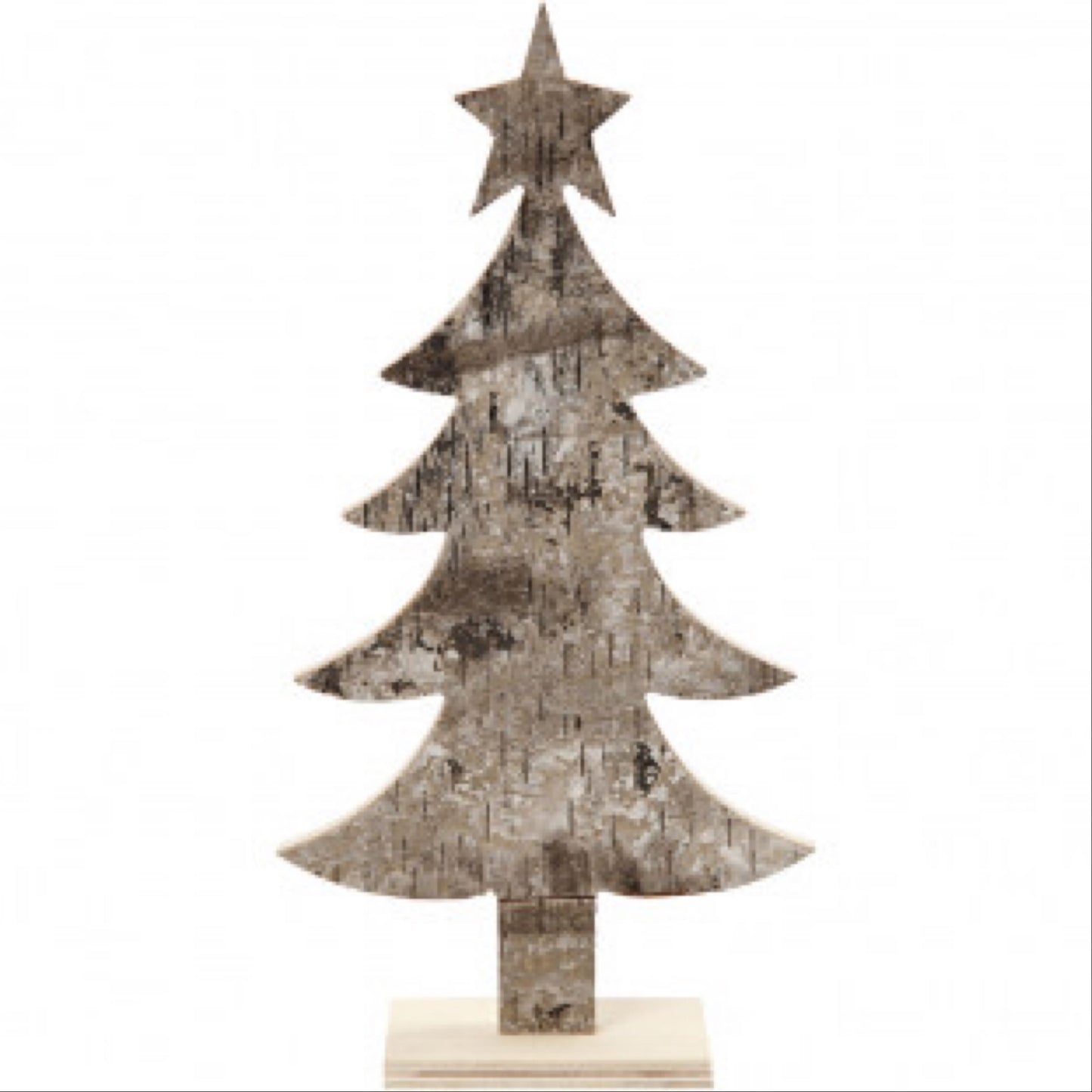 Christmas tree, H: 26 cm, W: 13 cm, plywood, 1 stk