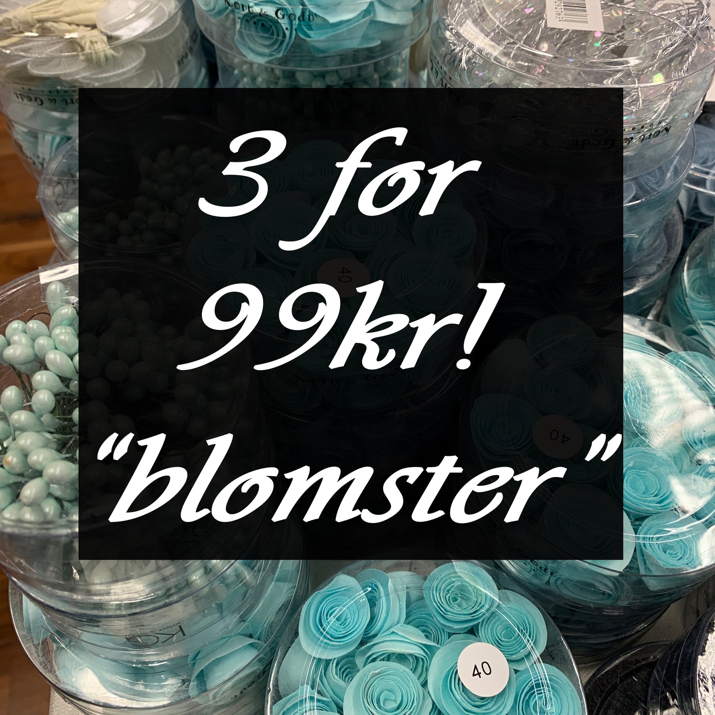 3 for 99kr: Blomster