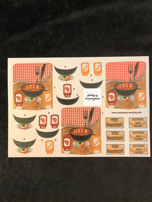 3D klippark grilling