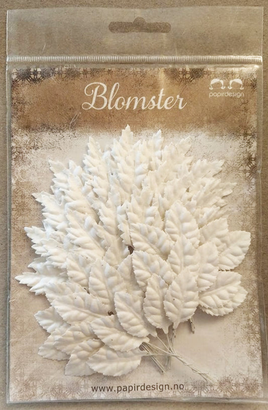 Papirdesign blomst blader hvite