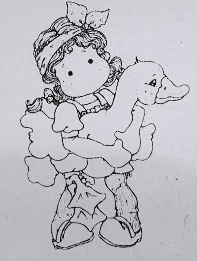 TILBUD! -70% Magnolia stempel: Tilda med gås