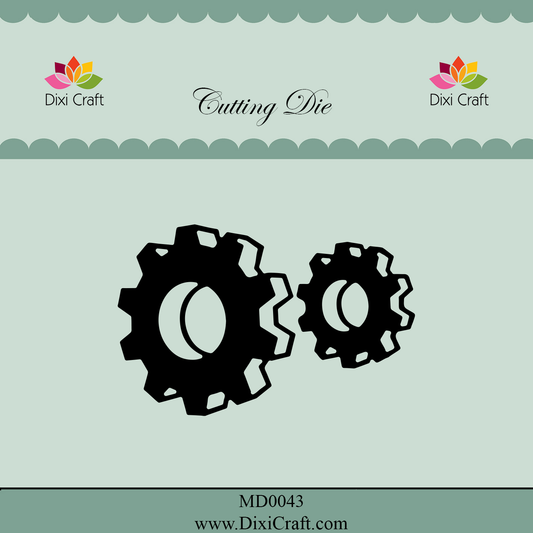DIXI CRAFT DIE - 3d tannhjul - 3D Gears-  MD0043  6,7x4,3cm
