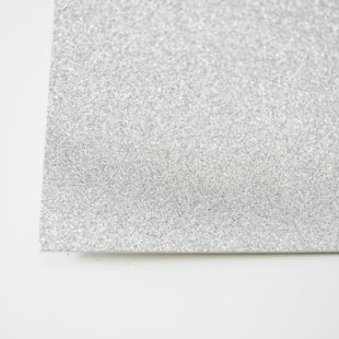 A4 - Glitterkartong - sølv