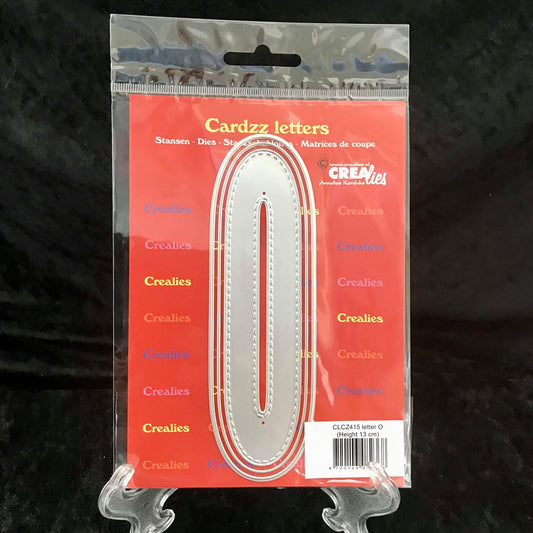 Crealies cardzz bokstav die: O h: 13cm 3 stk dies i pk