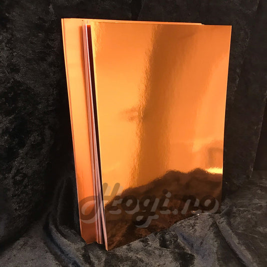 A4 Metallkartong / Speilkartong - kobber