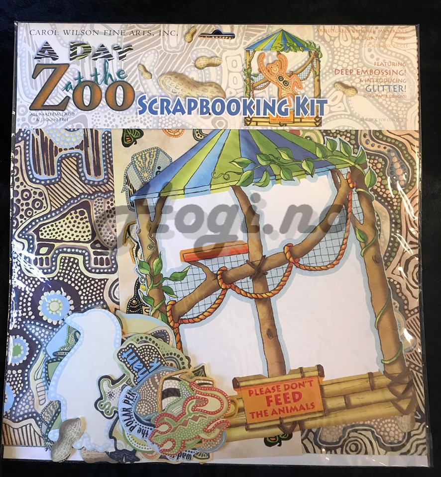 TILBUD! Scrapbooking-kit dyrehage /zoo