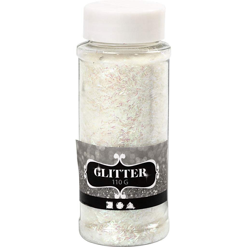 Glitter, Krystall /hvit, boks:  110 g