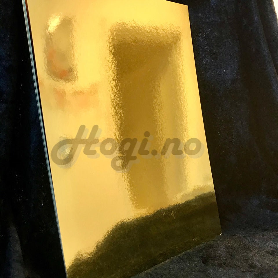 A4 Metallkartong / Speilkartong - gull