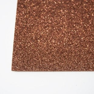 Glitter foam kobberbrun, selvklebende. A4