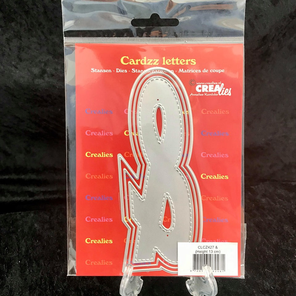 Crealies cardzz die:  tegnet: &, 3dies i pk H:13cm
