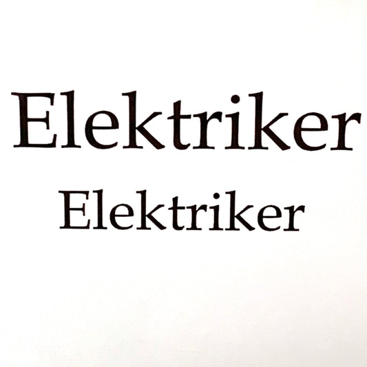 Clearstamp / stempeltekst Elektriker