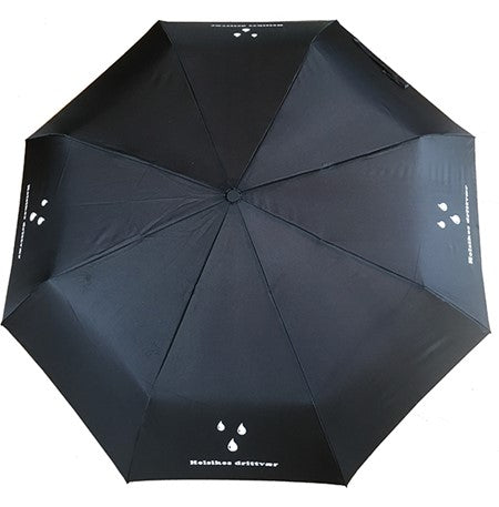 Paraply med teksten «Helsikes drittvær"