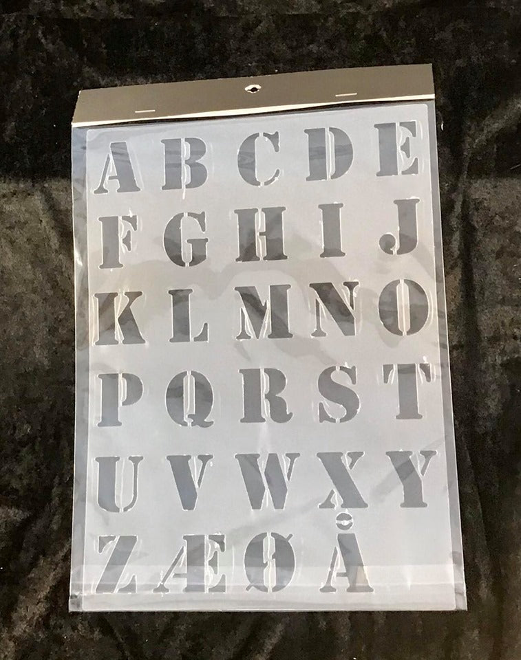 Alfabet Stencil 3,5cm
