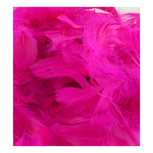 Fjær mørk rosa