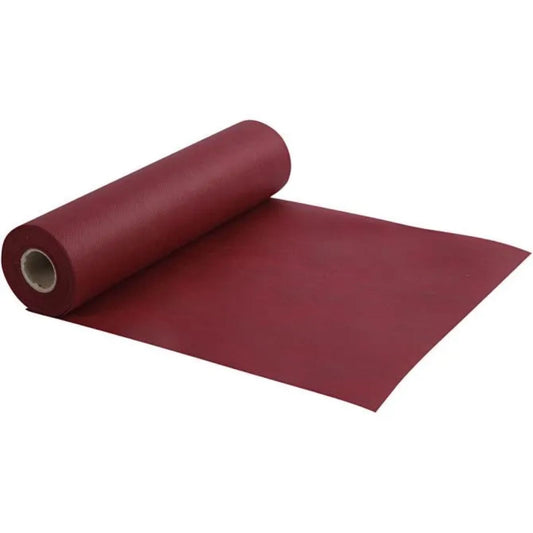 Bordløper av imitert stoff 0,35x10m Vinrød