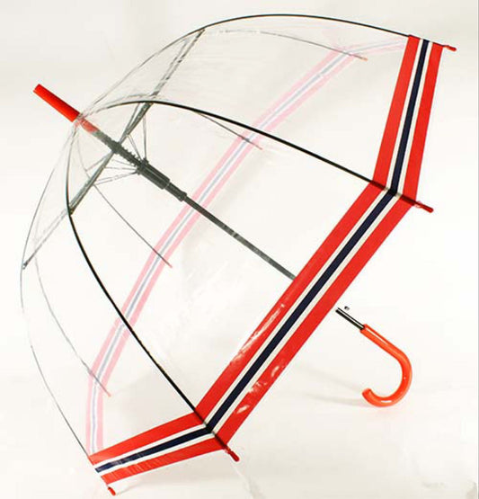 Paraply nasjonal flagg / gjennomsiktig plast