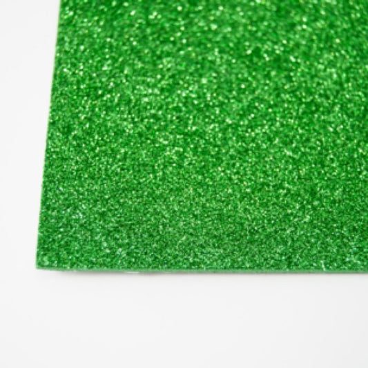 Glitterfoam grønn  selvklebende  A4.
