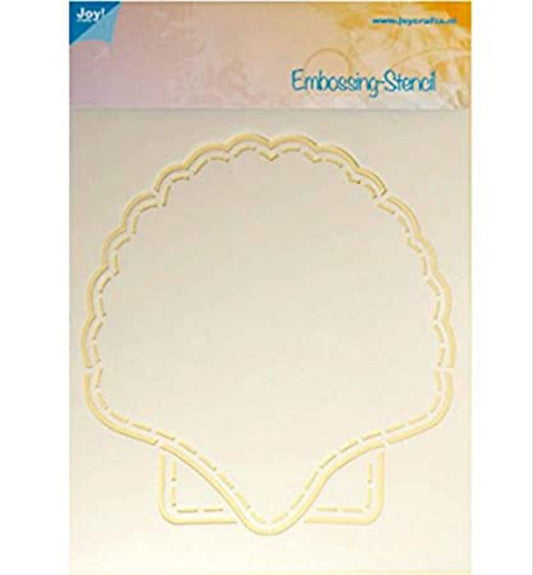 Joy crafts stencil skjell