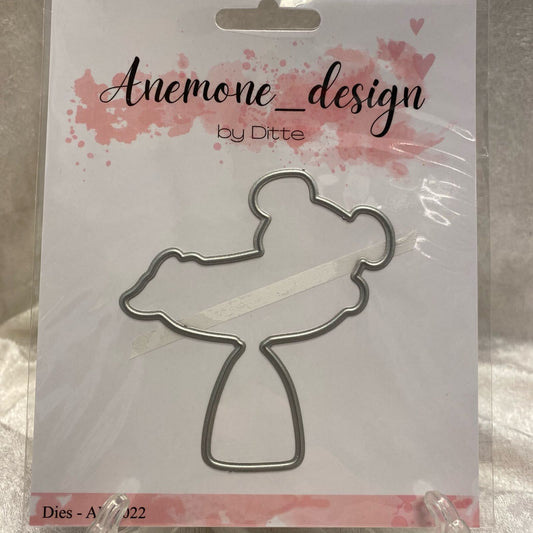Anemone_design Dies + stempel "Teddy Bear" ADD022/ ADC022