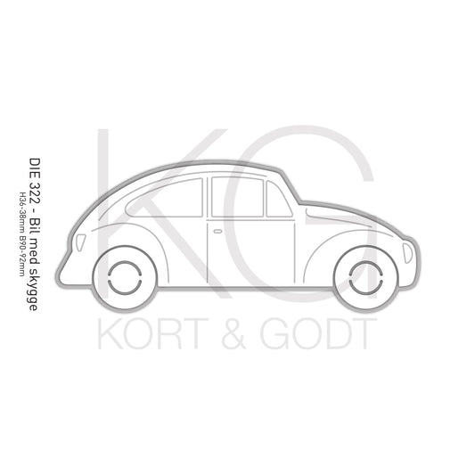 KG Kort & Godt - Die 322 - Bil m/skygge