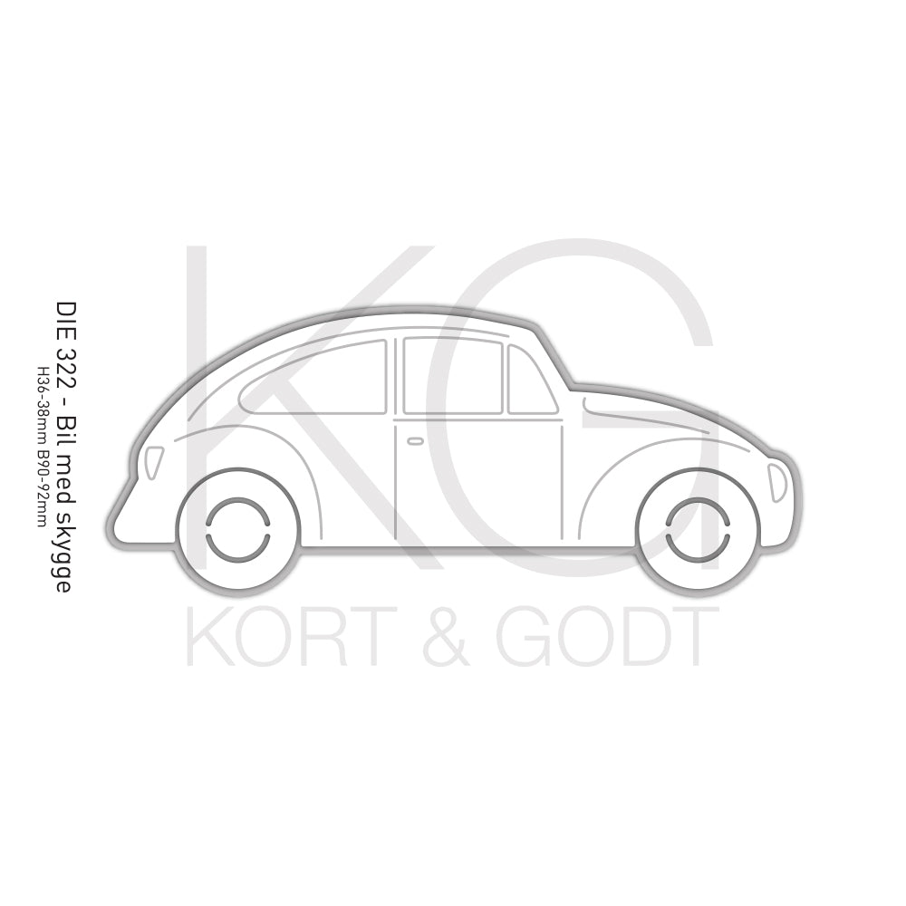 KG Kort & Godt - Die 322 - Bil m/skygge