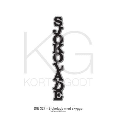Kort & Godt - Sjokolade m/ skyggedie - die 327