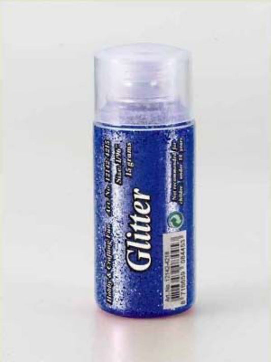Glitter blå finkornet 15 g