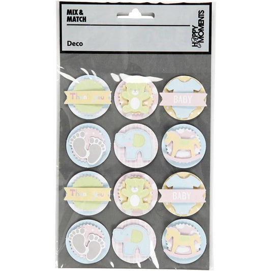 3D baby klistremerker stickers