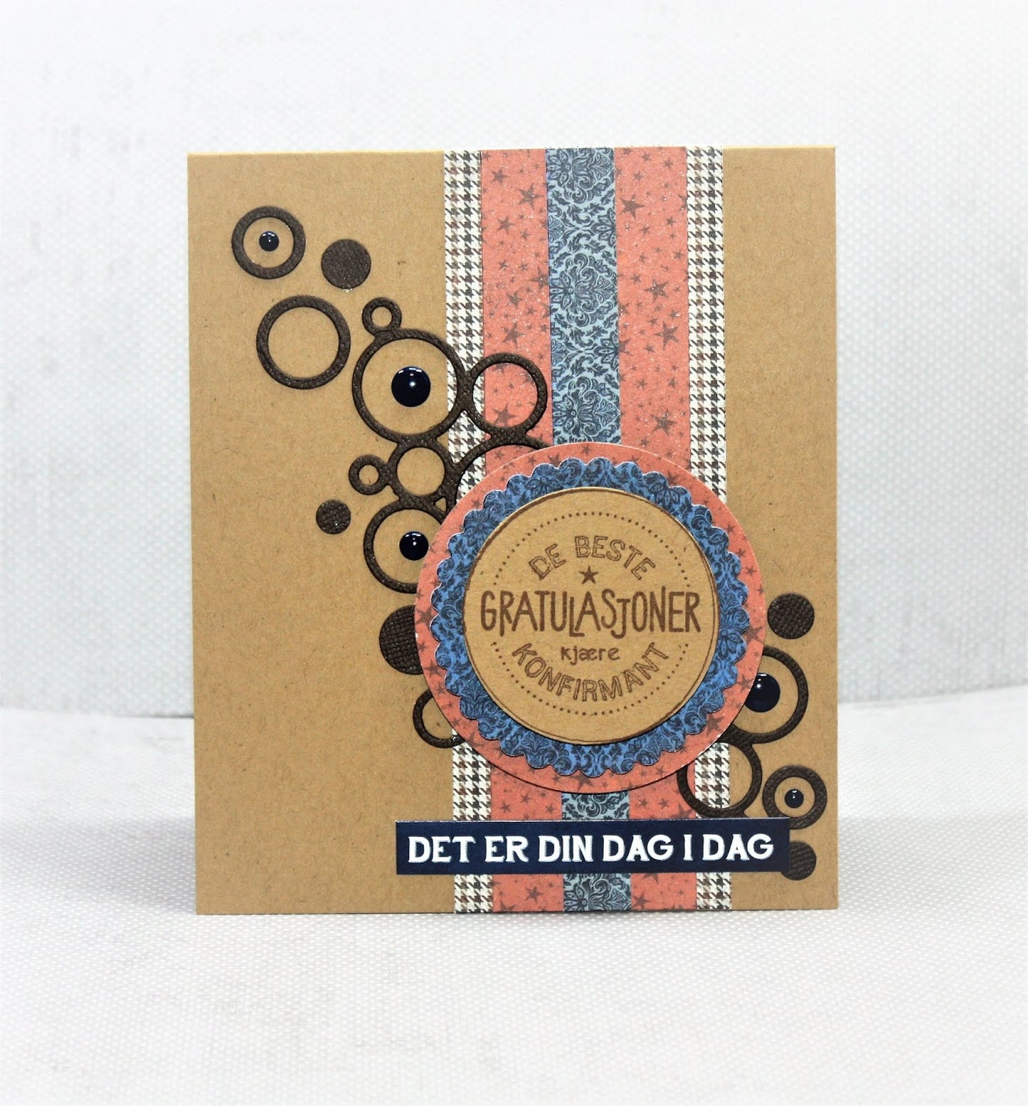 Papirdesign dies - sirkel og stjerner - pd 17321