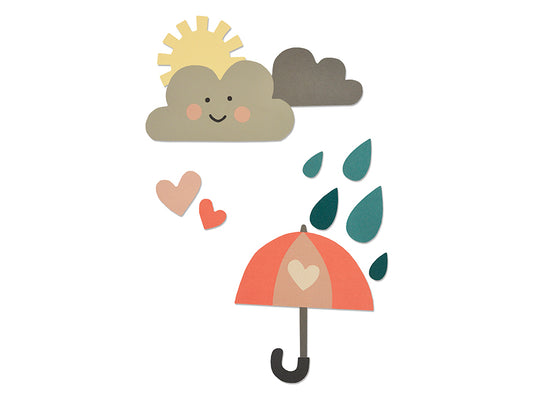 Sizzix Thinlits Die Set 13PK – Rainy Days & Sunshine #2