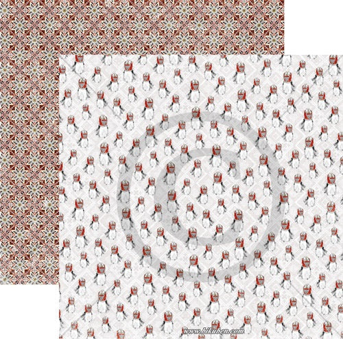 Papirdesign - mønsterark 12x12´ - Hardangerbunad - pd 1900015