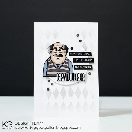 Kort & Godt klistremerker - st1005 - Stickers -pensjonist mann