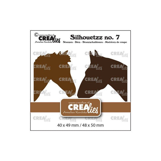 crealies dies - Silhouetzz - 2 stk hestehoder - CLSH07