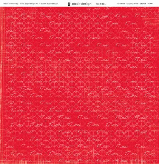 Mønsterark - Papirdesign - Hell og lykke - 17. mai