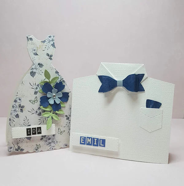 Papirdesign dies- bordkort skjorte - pd 1900172