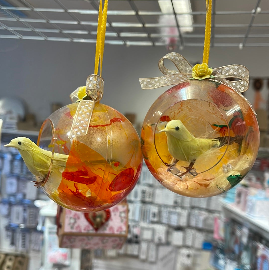 Akryl Kule med åpning Ø:8cm, 5 stk kuler, delbar