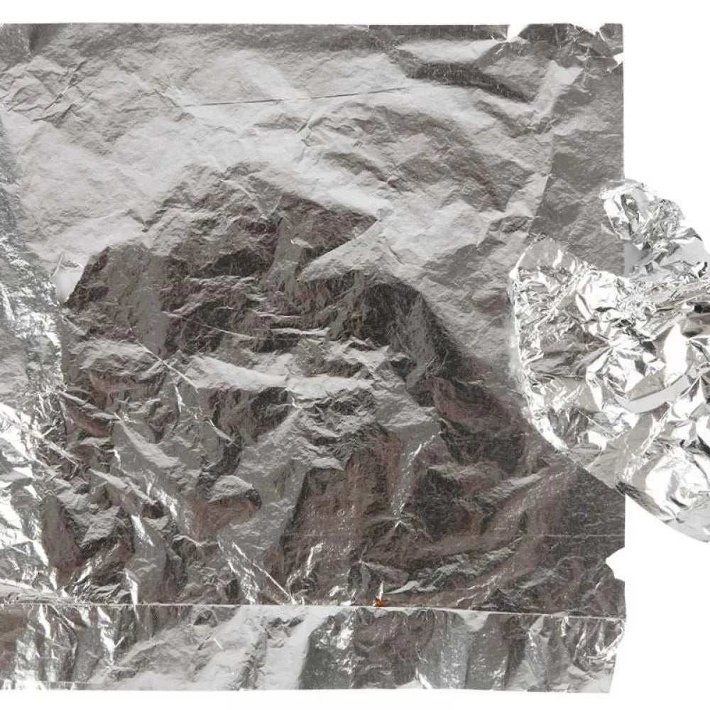 Art & craft Metal - silver leaf , bladmetall - 25sheets 16x16cm