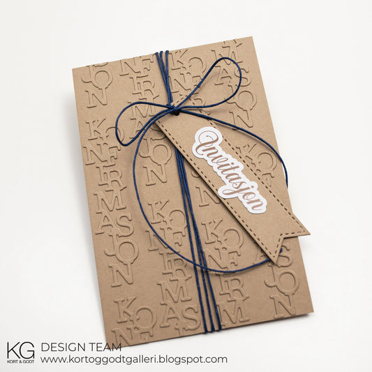 Kort & Godt klistremerker - ST1008- Stickers - invitasjoner matt gull