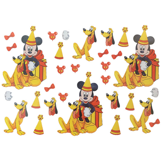 3D klippark - mus og hund klar for party